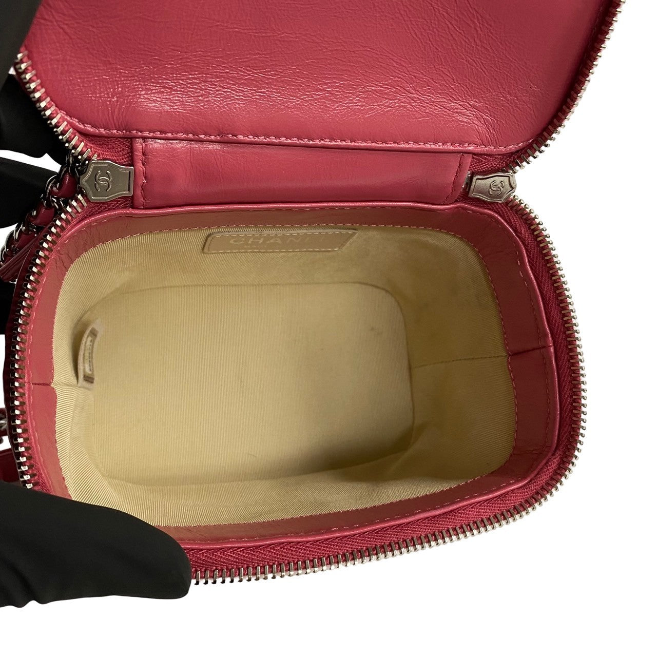 Chanel CC Raffia Vanity Case Natural Material Crossbody Bag