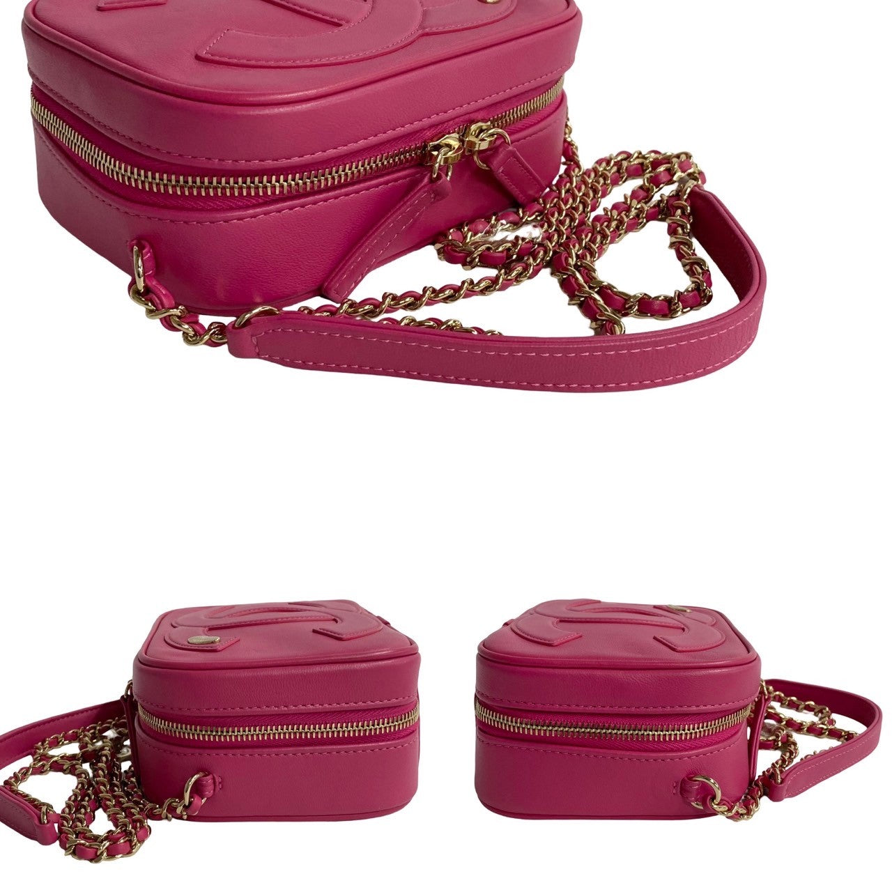 Chanel CC Mania Camera Case Leather Crossbody Bag