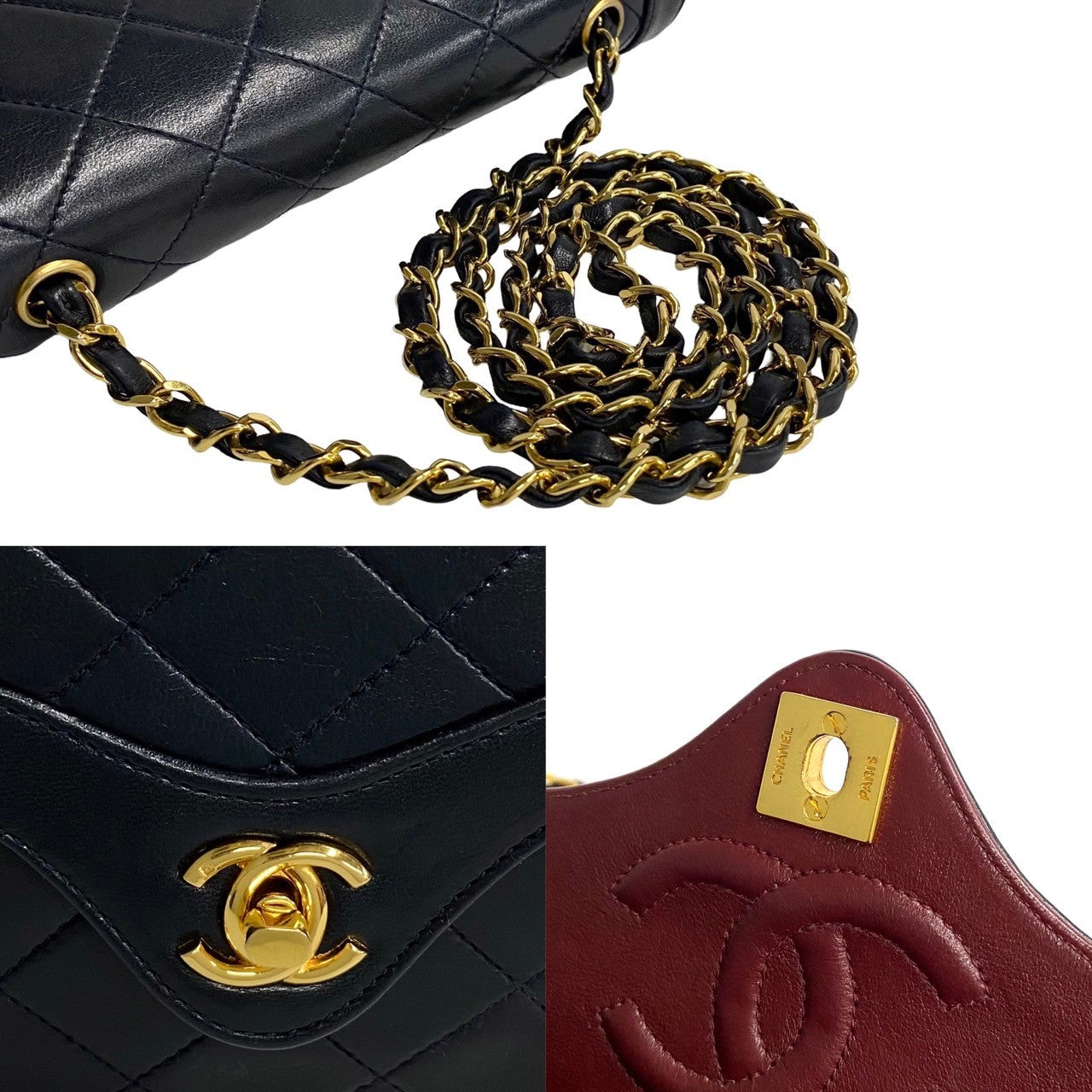 Chanel CC Matelasse Flap Bag  Leather Crossbody Bag in New Condition