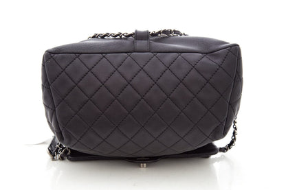 Chanel Black Lambskin CC Backpack