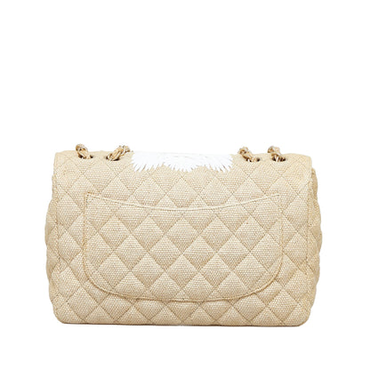 Chanel Coco Flap Bag Jumbo Country Brown Canvas