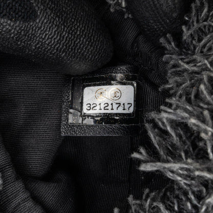 Gray Chanel Mini Denim Mood Bucket with Chain