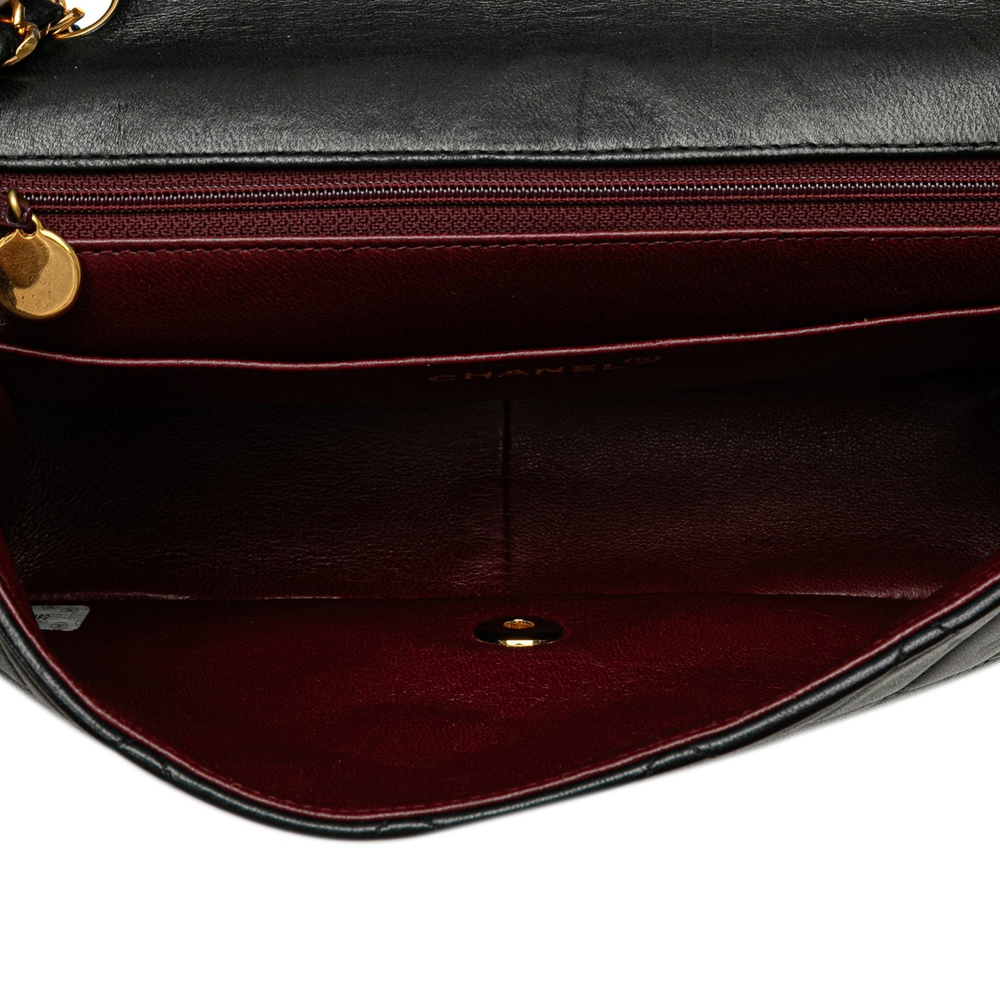 Black Chanel Medium Lambskin Diana Flap Crossbody Bag