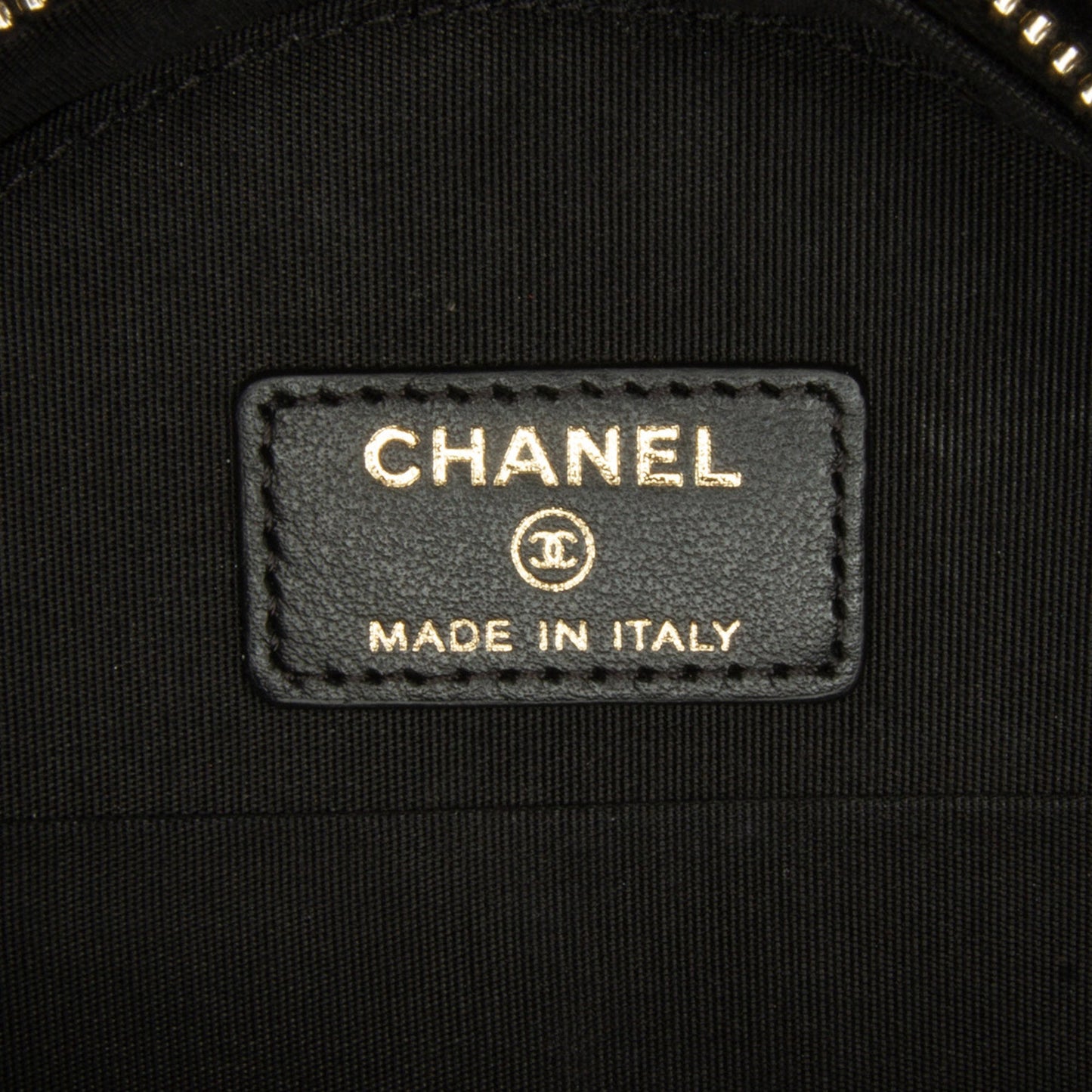 Black Chanel Velvet Pearl Sequin Round Crossbody