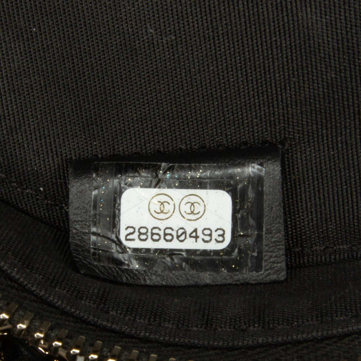 Black Chanel Velvet Pearl Sequin Round Crossbody