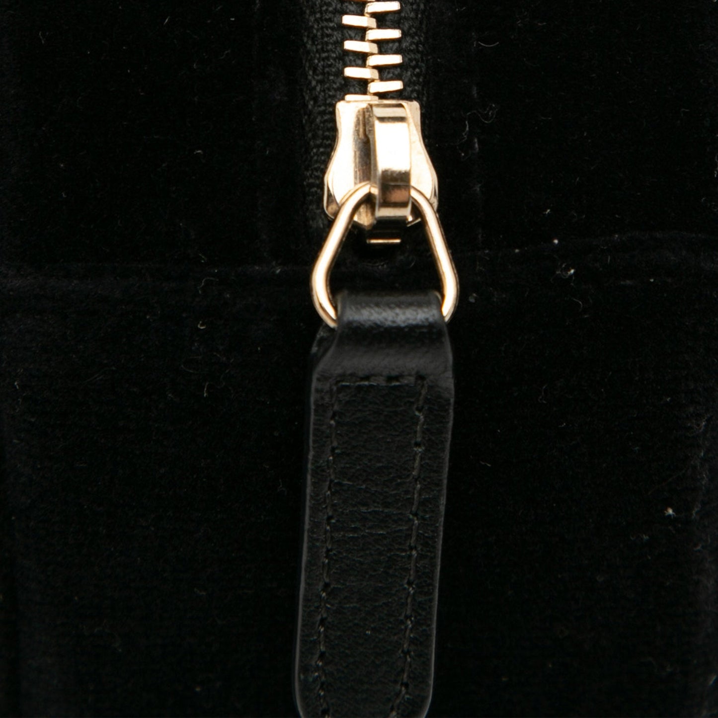 Black Chanel Velvet Pearl Sequin Round Crossbody