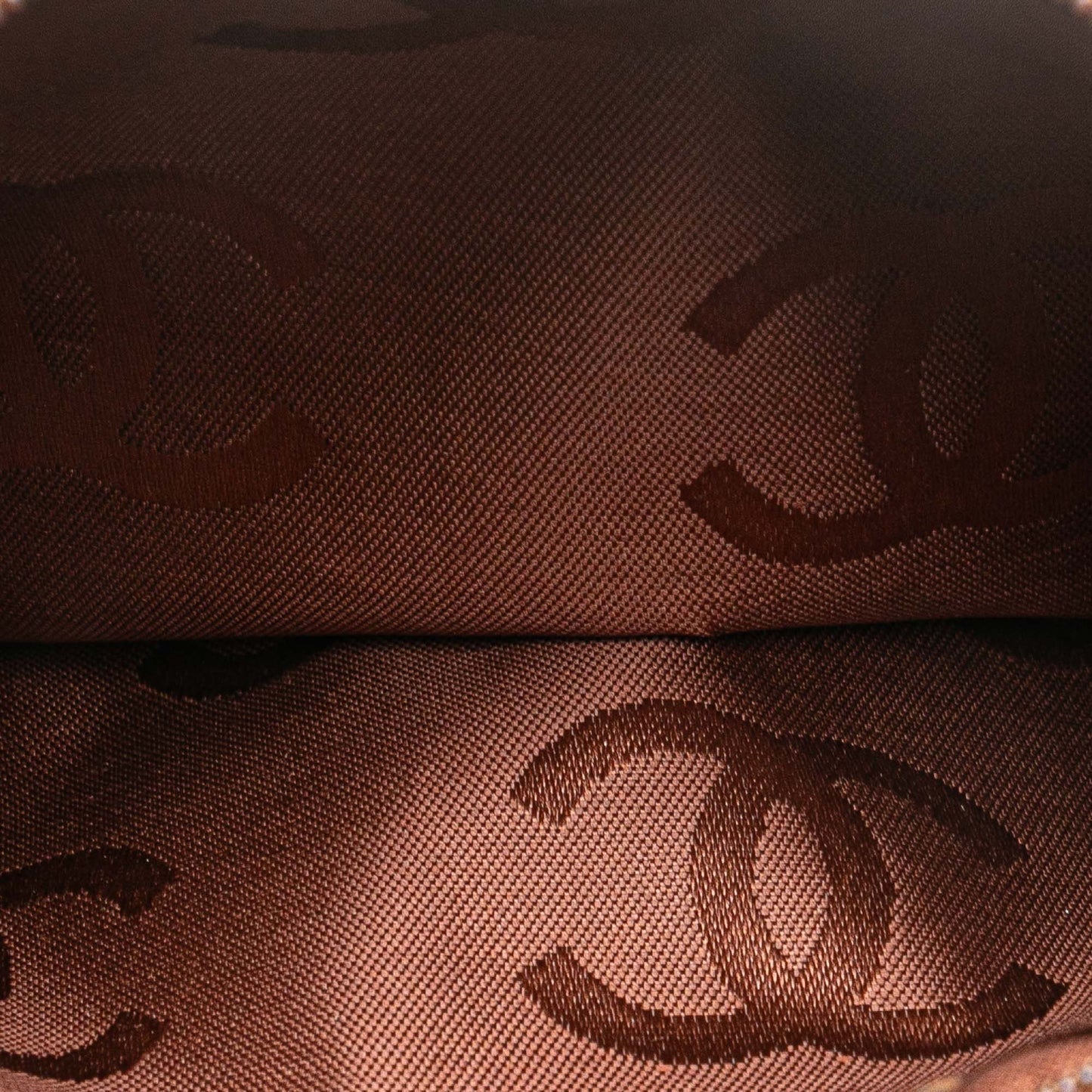 Brown Chanel Shearling Trim Nubuck Chain Flap Crossbody Bag
