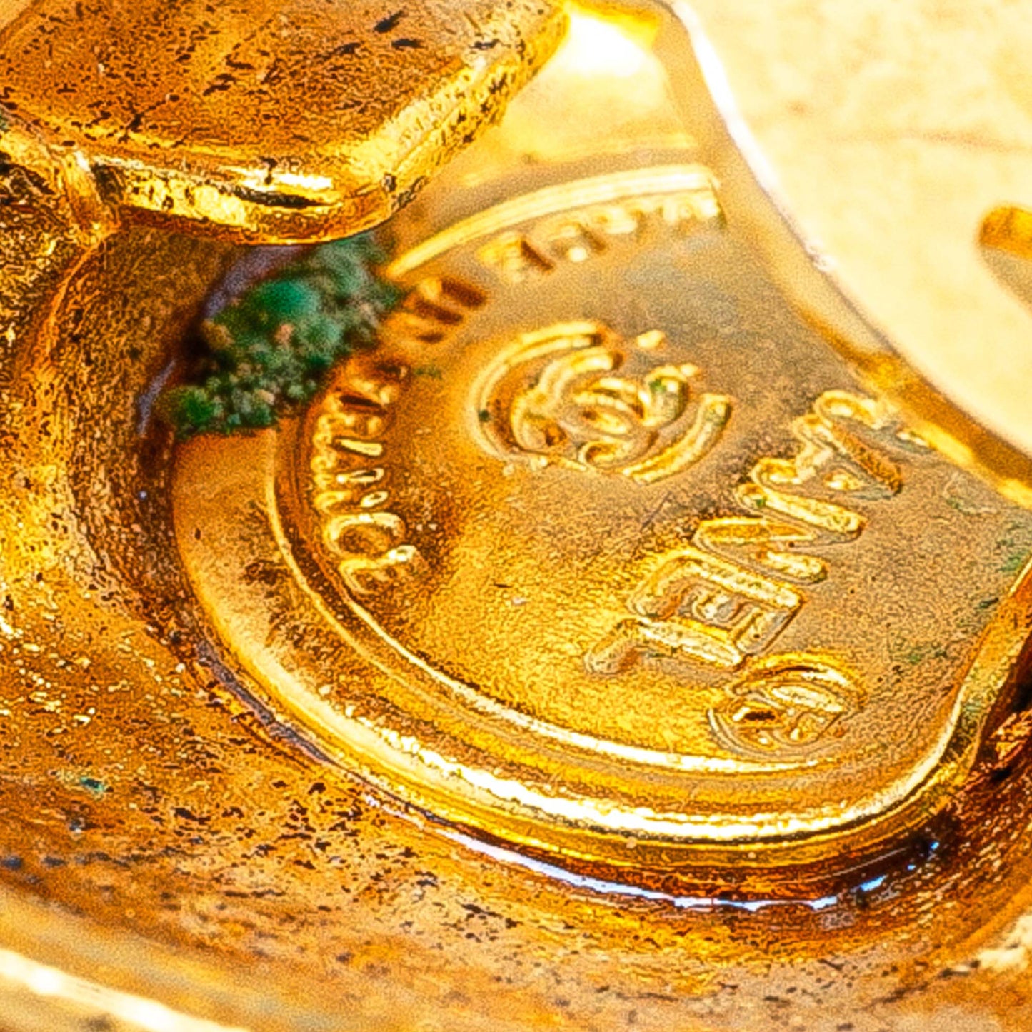 Gold Chanel Gold Plated Mademoiselle Clip On Earrings