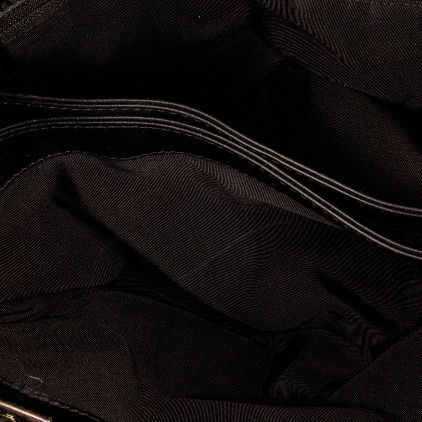 Black Chanel Patent Boy Reverso Shopping Tote