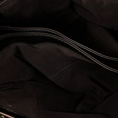 Black Chanel Patent Boy Reverso Shopping Tote