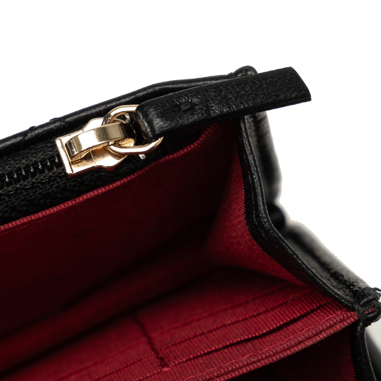 Black Chanel Lambskin Romance Wallet On Chain Crossbody Bag