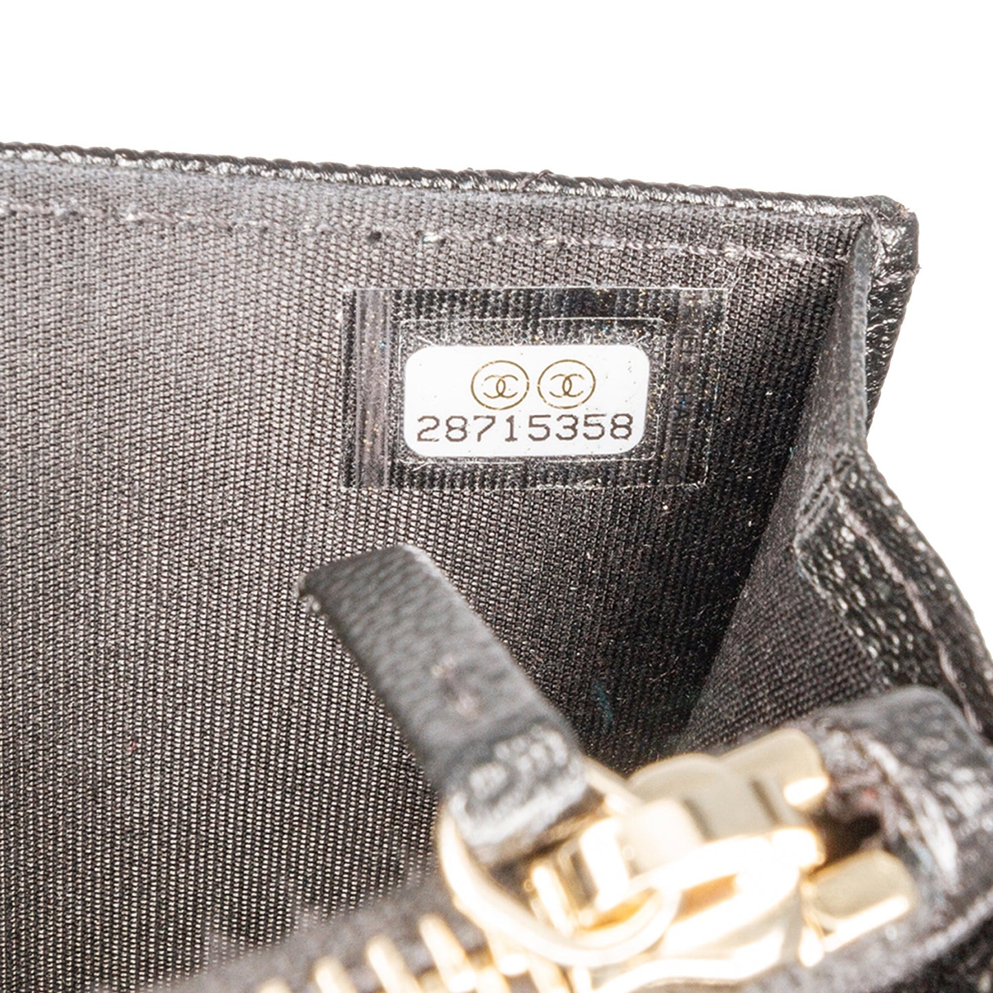 Black Chanel Quilted Caviar Golden Class Wallet On Chain Crossbody Bag
