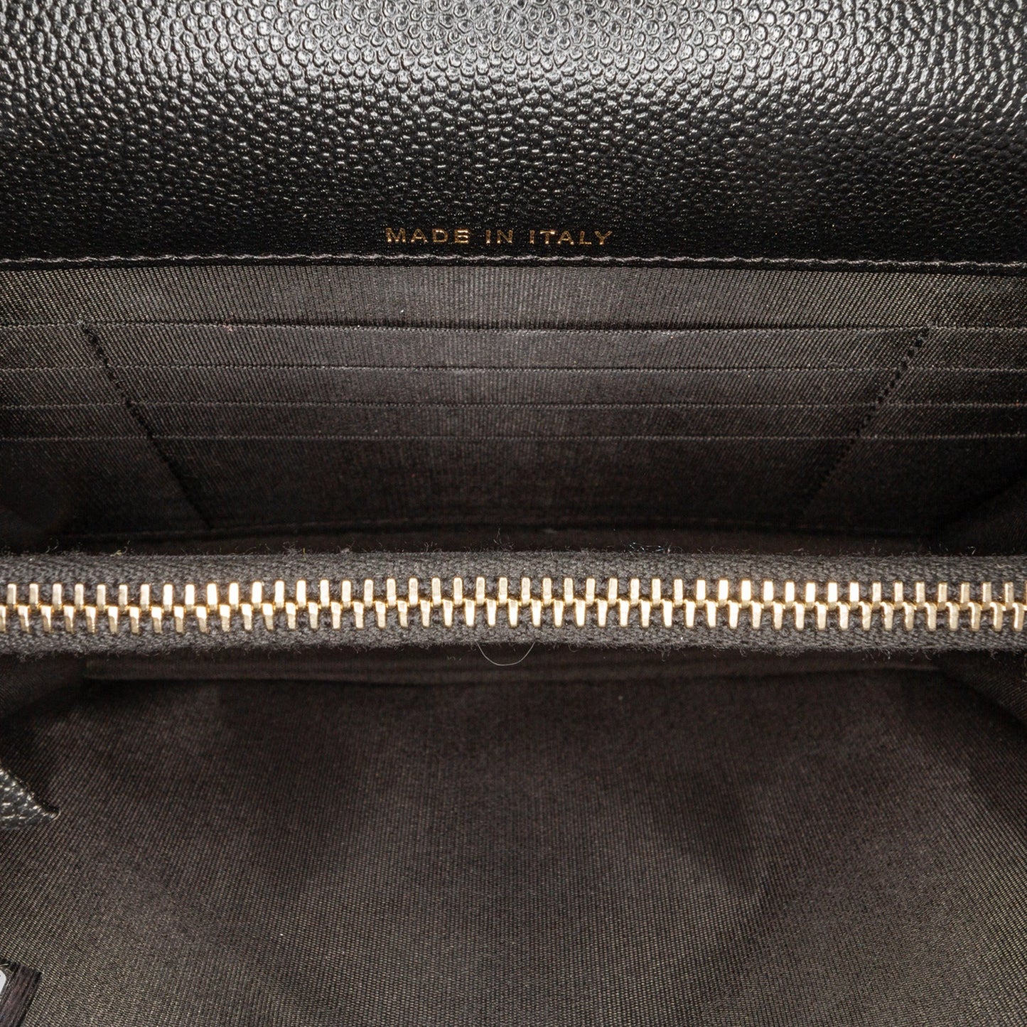 Black Chanel Quilted Caviar Golden Class Wallet On Chain Crossbody Bag