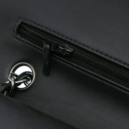 Black Chanel Medium Classic Patent Double Flap Shoulder Bag