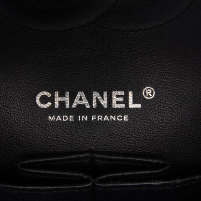 Black Chanel Medium Classic Patent Double Flap Shoulder Bag