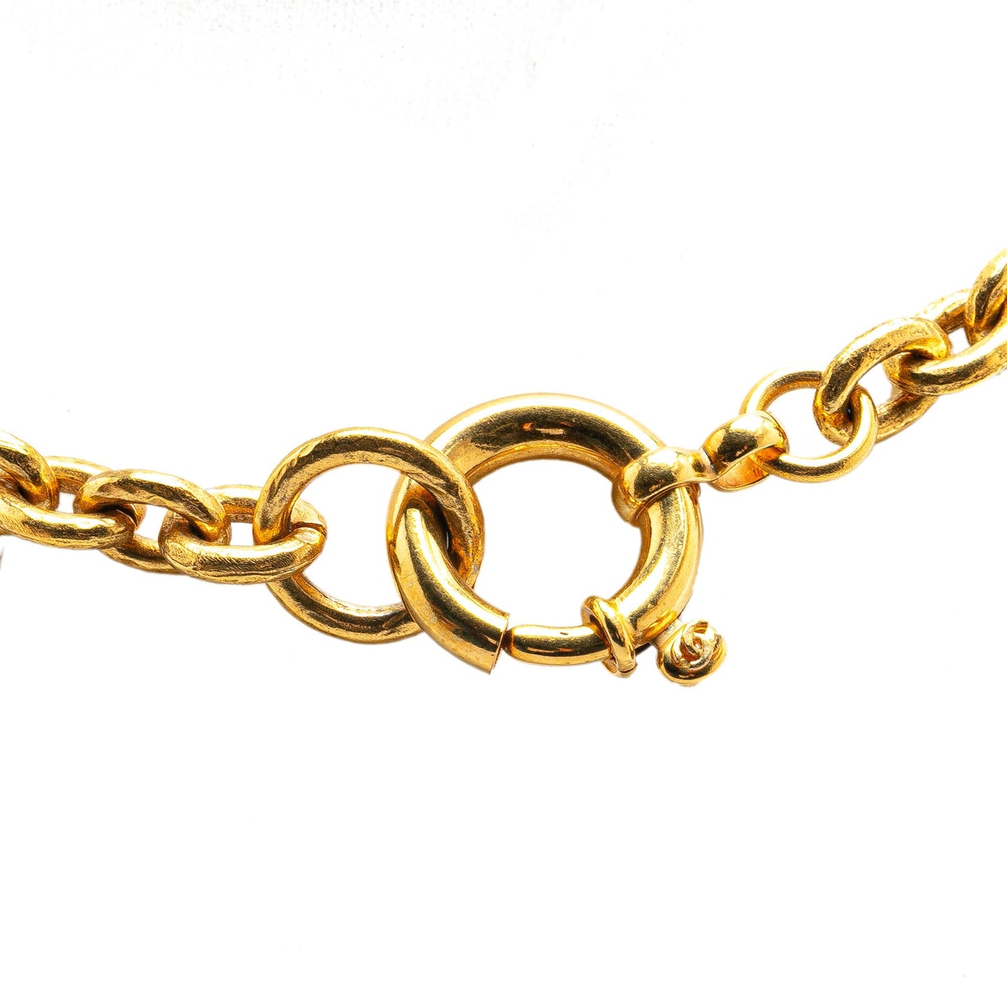 Gold Chanel Gold Plated Vintage Chain Necklace
