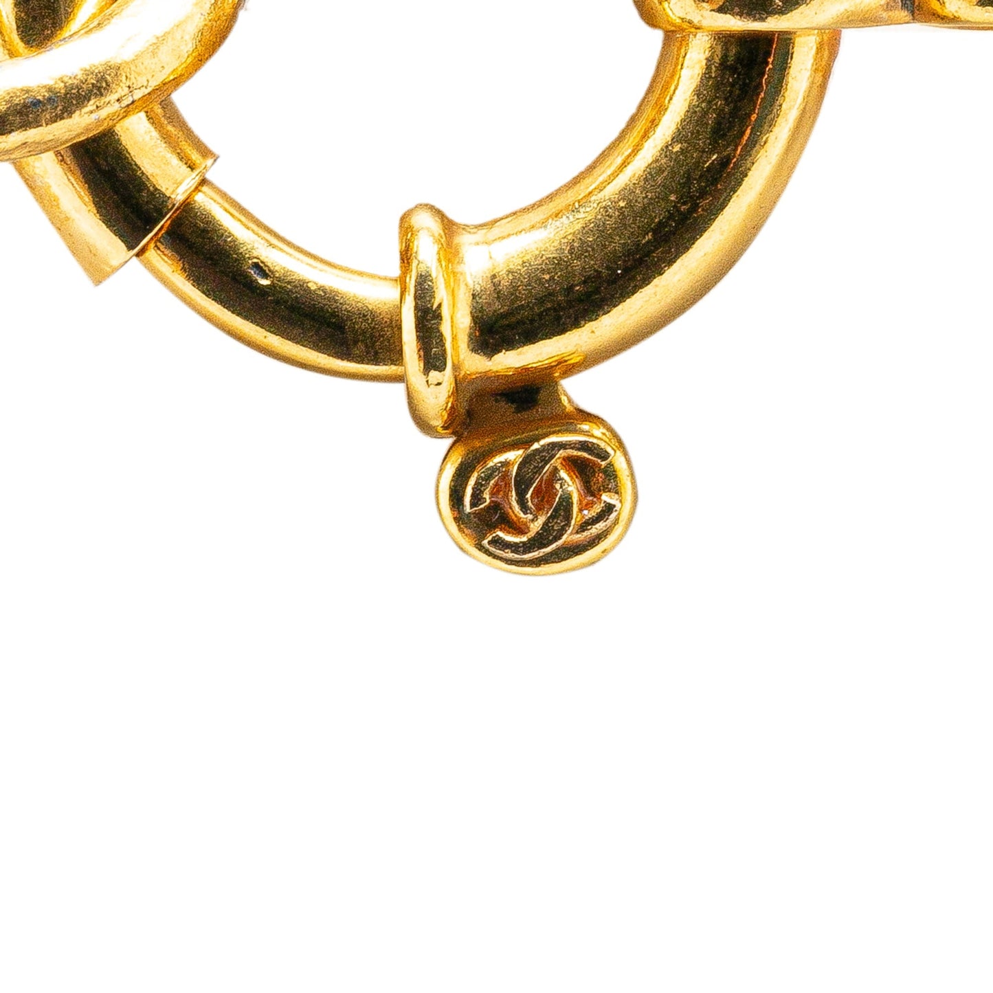 Gold Chanel Gold Plated Vintage Chain Necklace