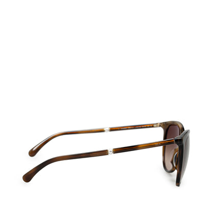 Brown Chanel Cat Eye Tinted Sunglasses