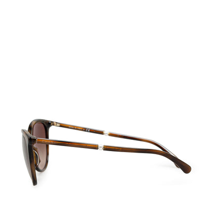 Brown Chanel Cat Eye Tinted Sunglasses
