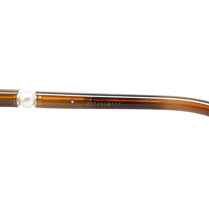 Brown Chanel Cat Eye Tinted Sunglasses
