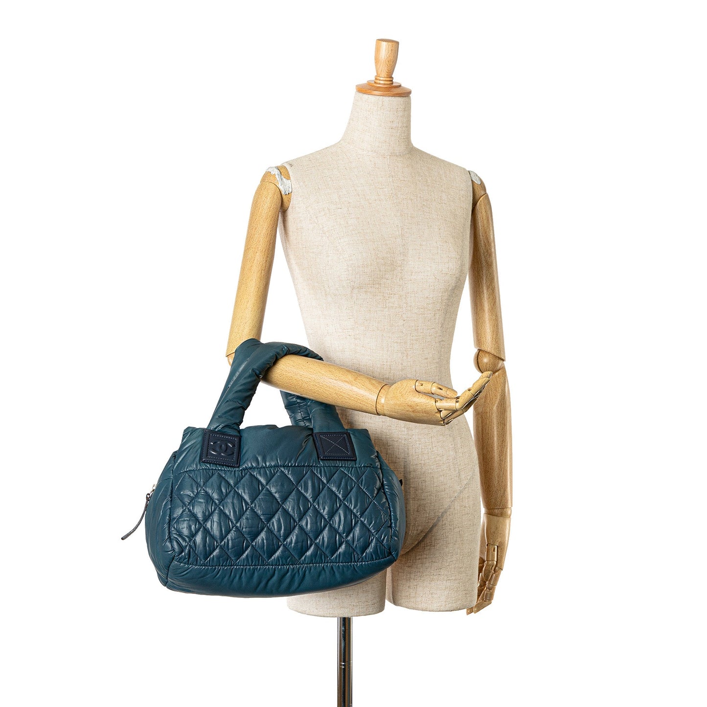 Blue Chanel Small Nylon Coco Cocoon Handbag