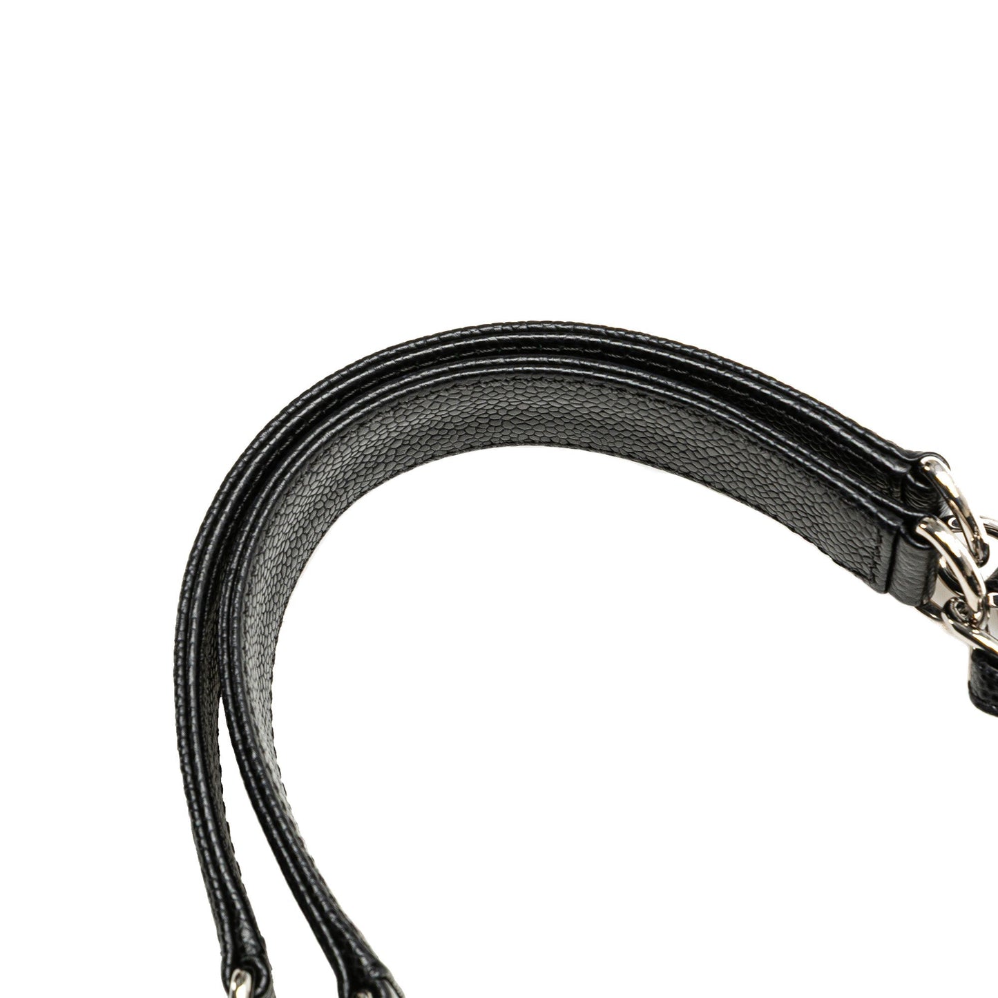 Black Chanel Caviar Petite Shopping Tote