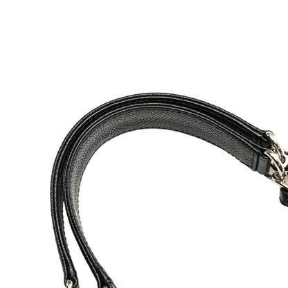 Black Chanel Caviar Petite Shopping Tote