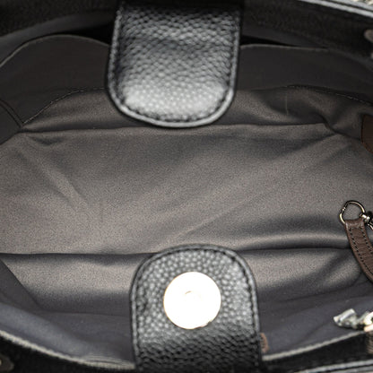 Black Chanel Caviar Petite Shopping Tote
