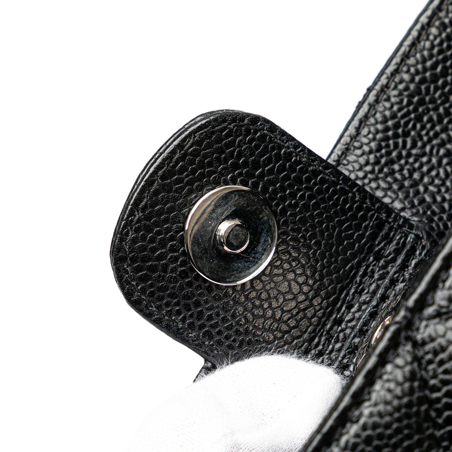 Black Chanel Caviar Petite Shopping Tote