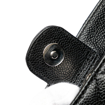 Black Chanel Caviar Petite Shopping Tote