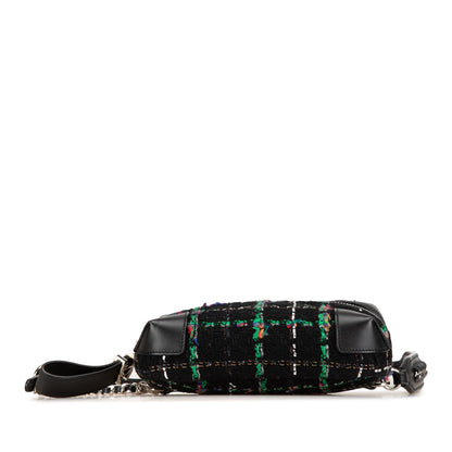 Black Chanel Tweed Street Allure Belt Bag