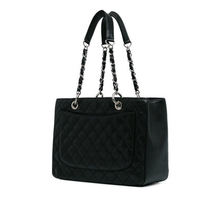 Black Chanel Caviar Grand Shopping Tote