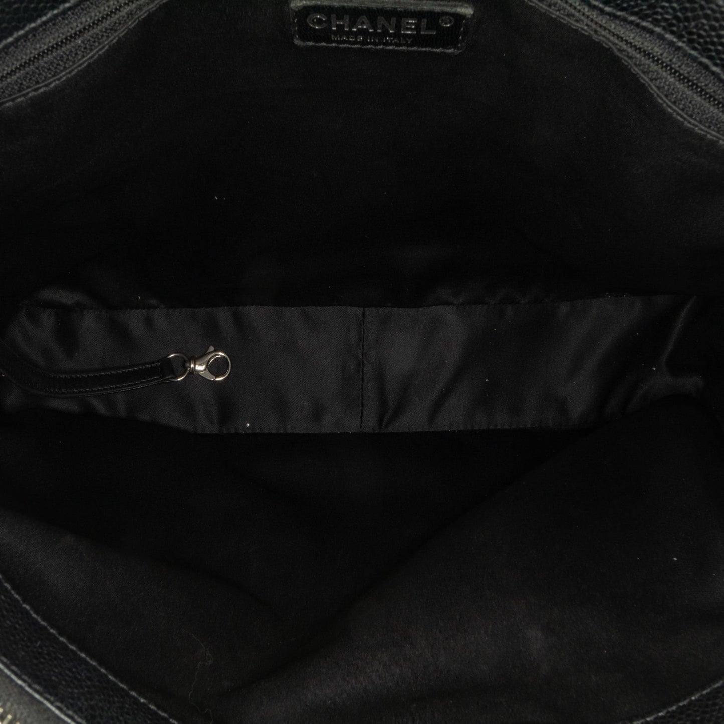 Black Chanel Caviar Grand Shopping Tote
