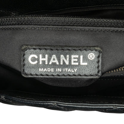 Black Chanel Caviar Grand Shopping Tote