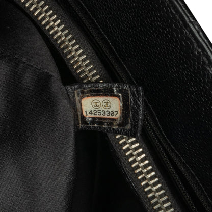 Black Chanel Caviar Grand Shopping Tote