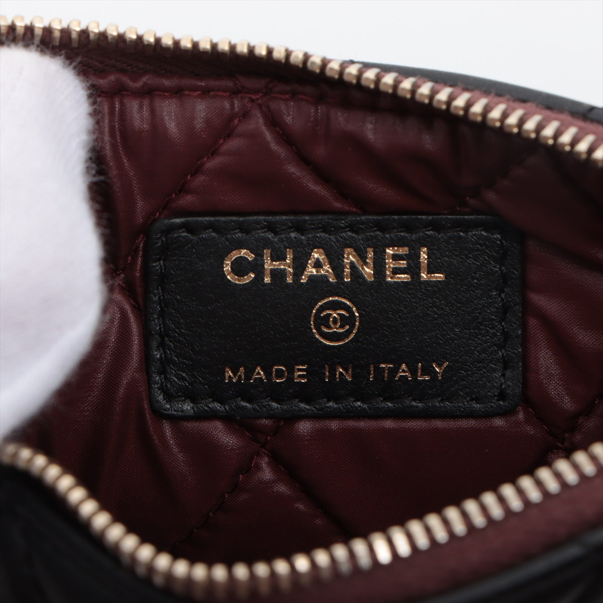 Chanel Matelasse Ram Leather Coin Case