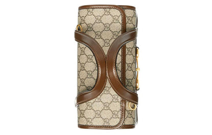 (WMNS) Gucci Canvas Horsebit 1955 Old Flower Logo Single-Shoulder Bag Mini Brown 645453-92TCG-8563