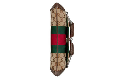 (WMNS) Gucci Horsebit Chain Small Shoulder Bag 'Being Ebony' 764339-FACM2-8747