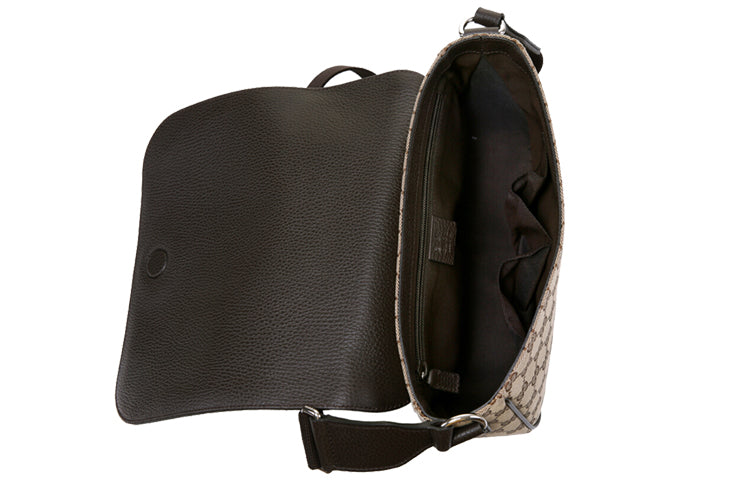 Gucci Canvas Prints Single Shoulder Bag Brown 449172-KY9KN-9886