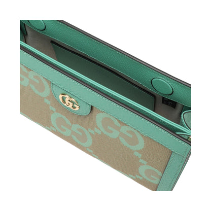 (WMNS) Gucci Ophidia Jumbo GG Small Shoulder Bag 'Beige Green Mint' 503877-UKMBG-9549