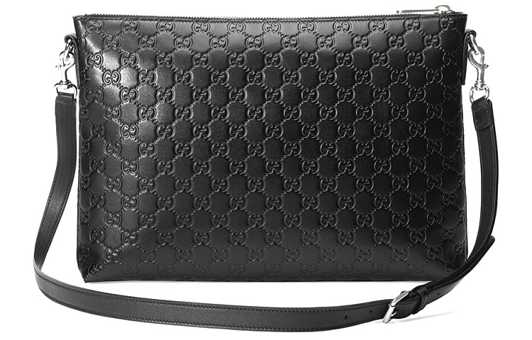 (WMNS) Gucci GG Leather Single-Shoulder Bag Black 473882-DMT1N-1000