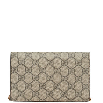 Gucci Cherry Chain Shoulder Bag 481291 Beige PVC Leather  Gucci
