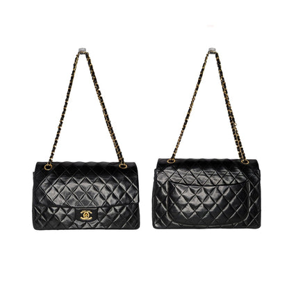 Chanel Vintage Classic Quilted Lambskin Medium Single Flap with Wallet
