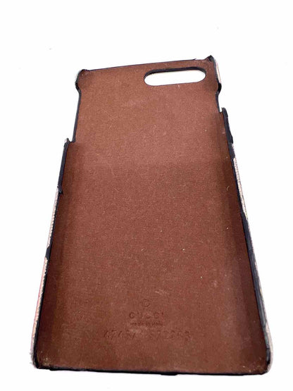 GUCCI Brown, Pink Coated canvas Monogram Cell Phone Case