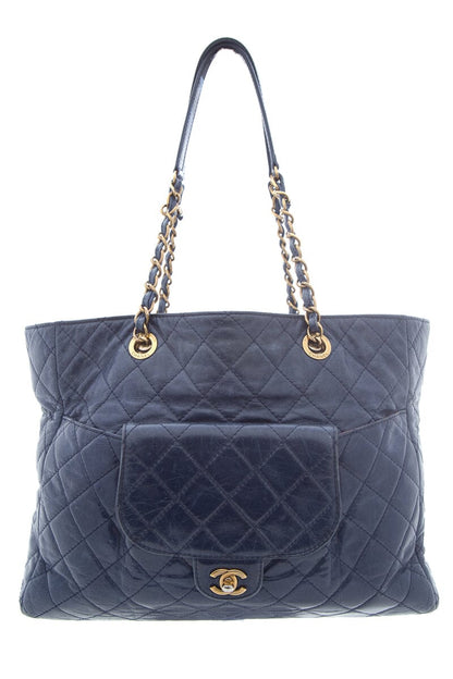 Chanel 2014/15 Navy Large Shopper Handbag