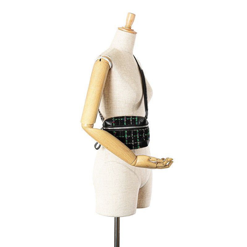 Chanel Tweed Leather Waist Bag