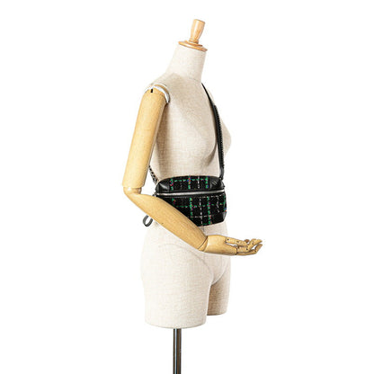 Chanel Tweed Leather Waist Bag