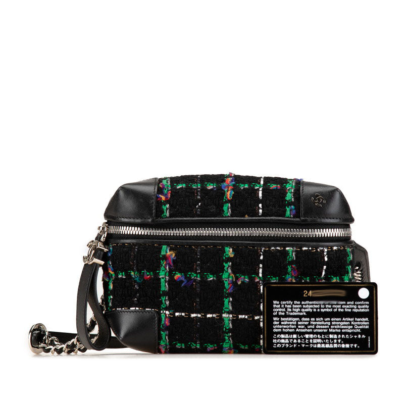 Chanel Tweed Leather Waist Bag