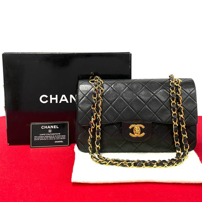 Chanel Classic Small Double Flap Bag  Leather Crossbody Bag