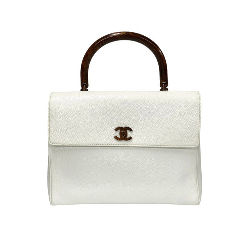 Chanel CC Caviar Top Handle Bag  Leather Handbag